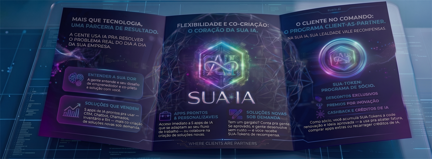 Folder Corporativo Aberto SUA IA